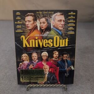 Knives Out Blu-ray DVD Digital Lionsgate Rian Johnson Mystery Movie Slipcover
